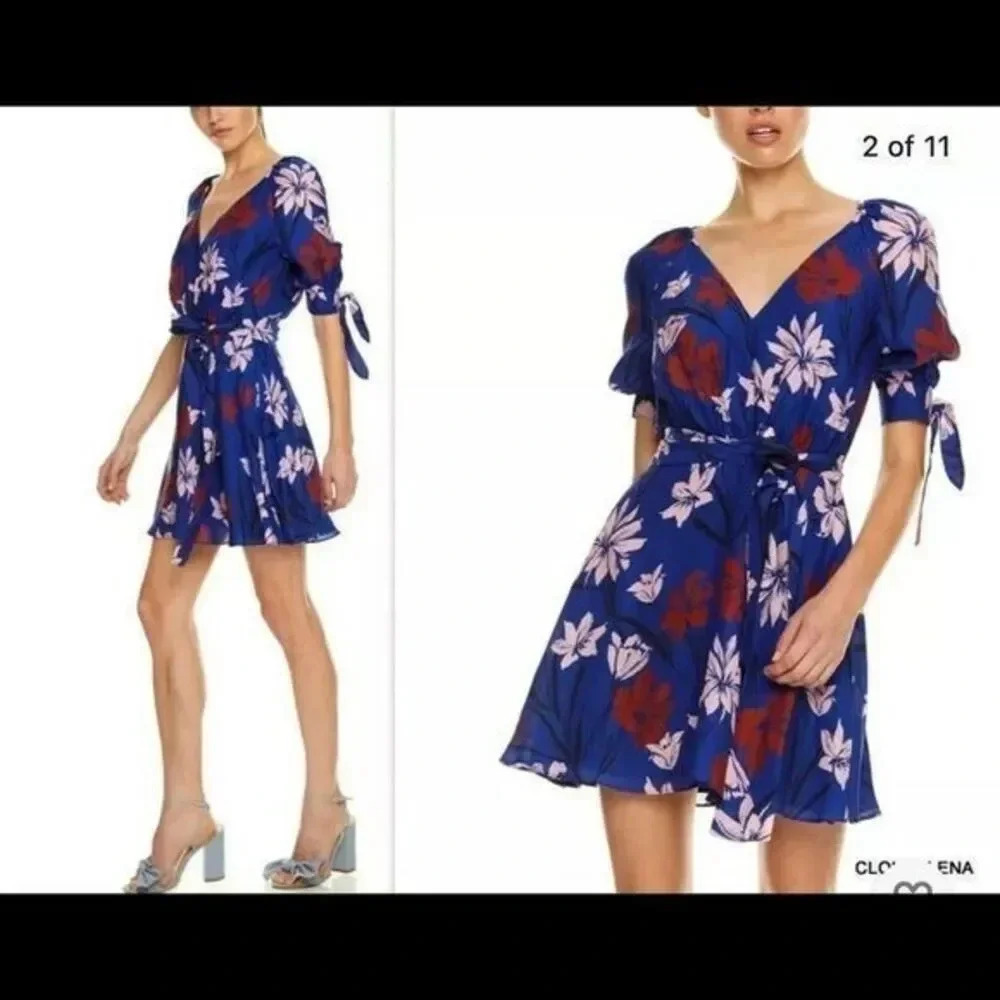 La Maison TALULAHFlorence Floral Belted dr…